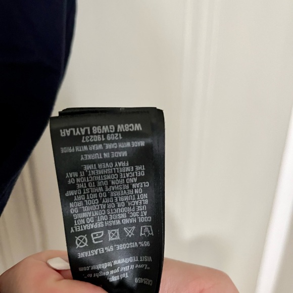 Ted Baker Navy t-shirt w/Flower embroidery Size:2 - Picture 5 of 5